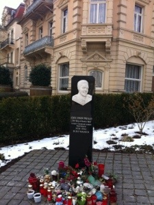 Elvis Presley monument in Bad Nauheim 
