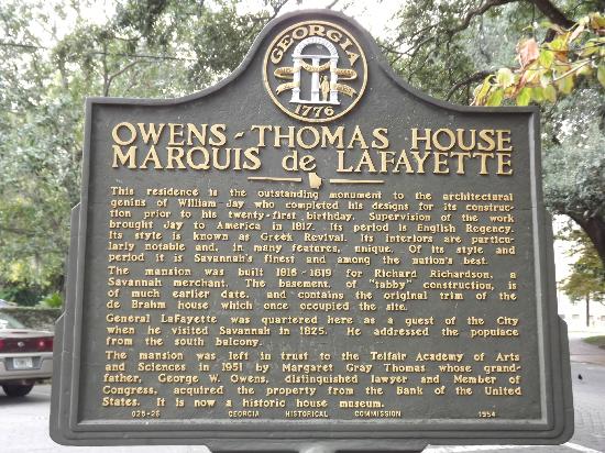 Owens-Thomas House in Savannah