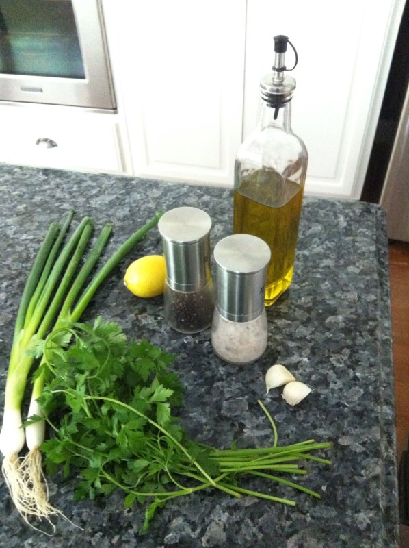 ingredients for potato salad