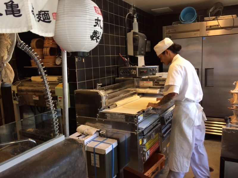Preparing Fresh Udon Noodles